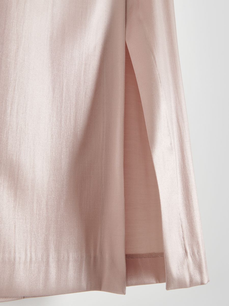 Midi skirt with sheen - pastel pink - RESERVED - 5