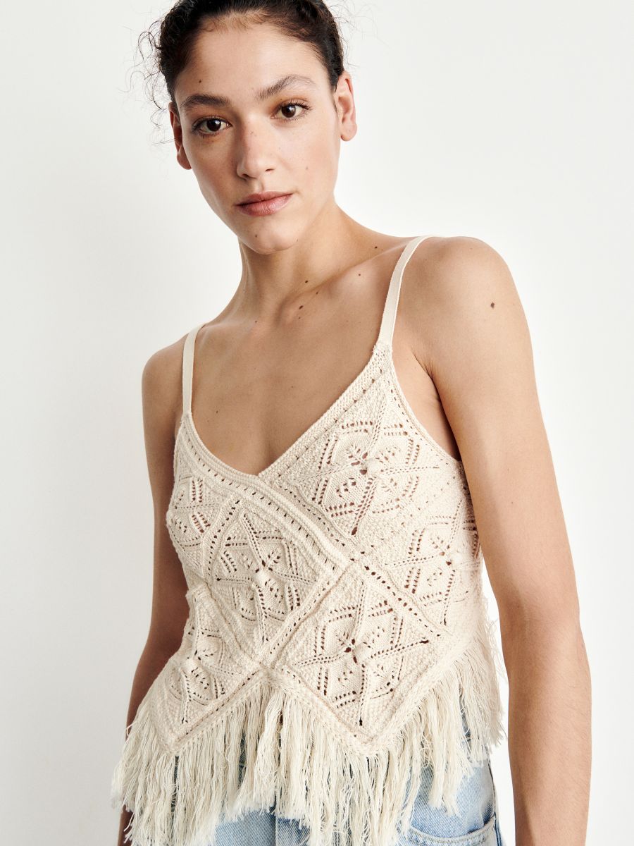 Openwork top - nude - RESERVED - 2