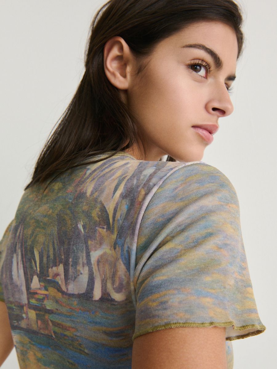 T-shirt with print - multicolor - RESERVED - 4