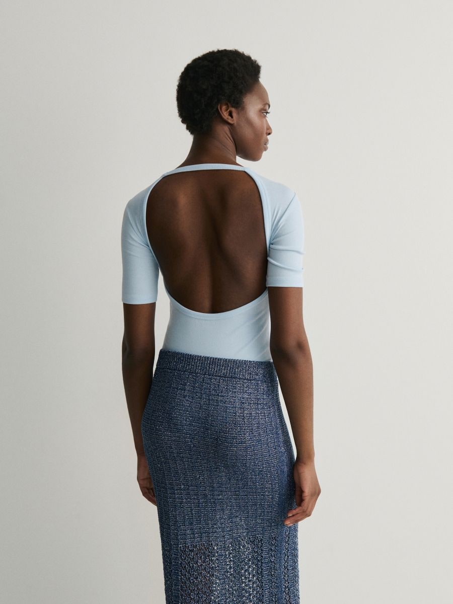 Body with open back - pale blue - RESERVED - 2