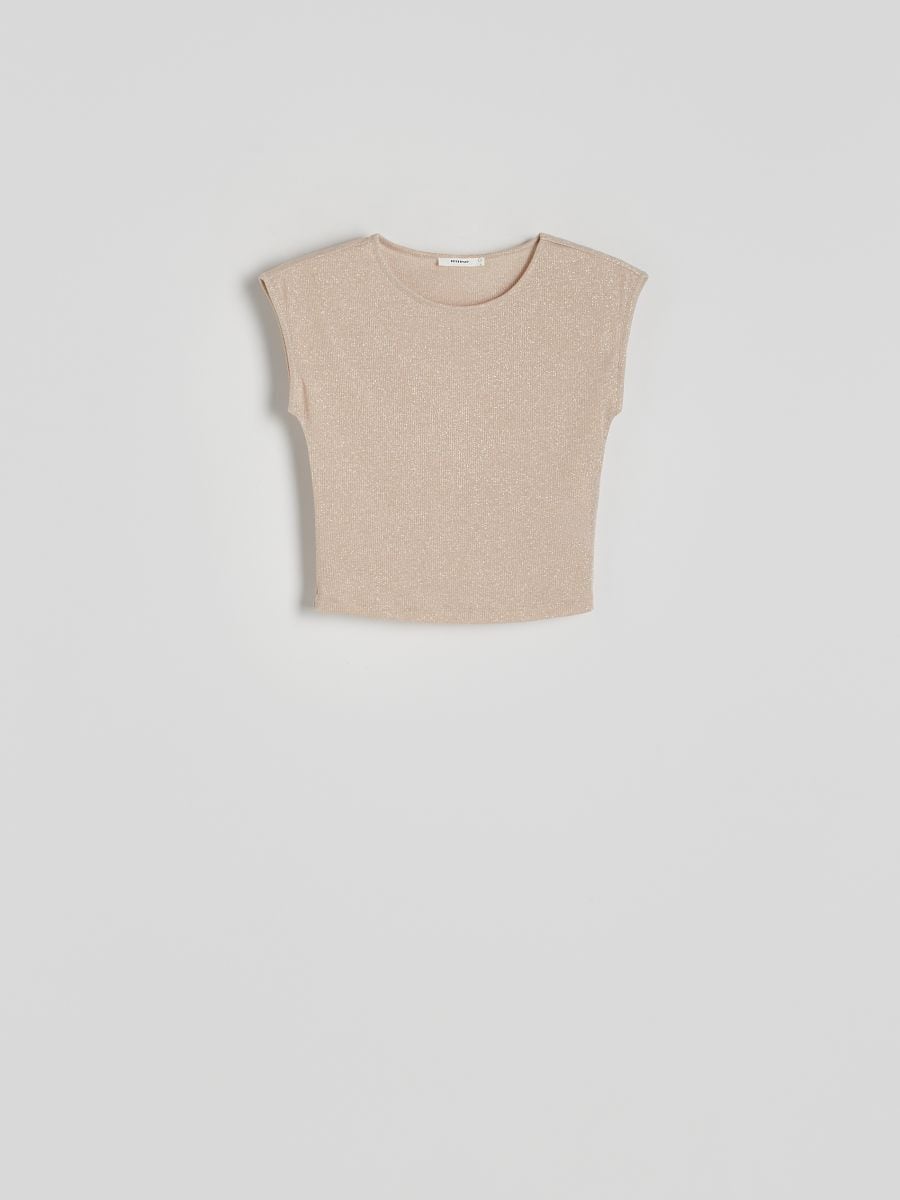 Metallic effect blouse - nude - RESERVED - 3