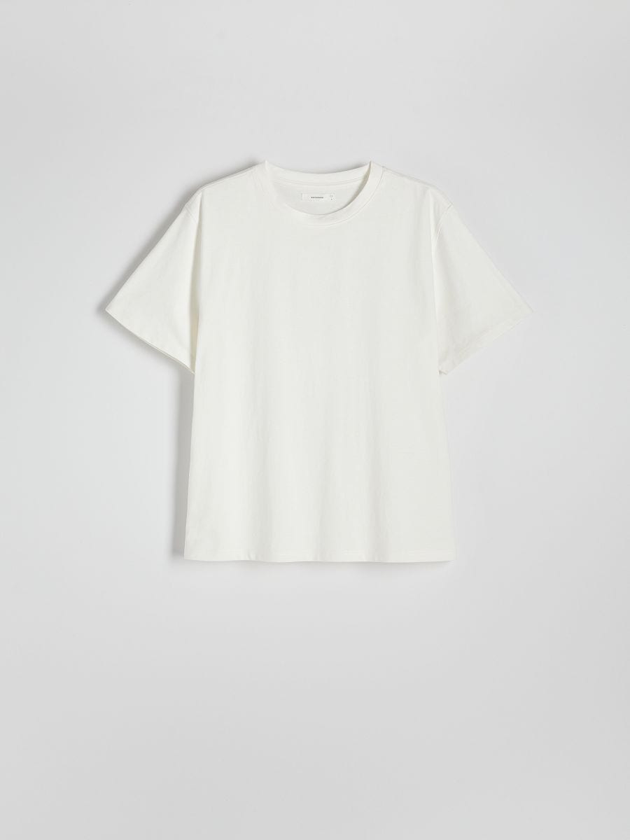 Oversized T-shirt with print - cream - RESERVED - 3