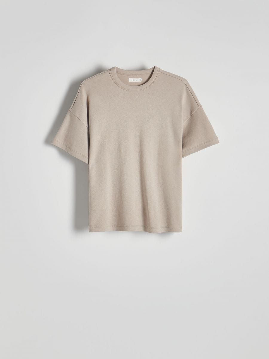 Oversized T-shirt - nude - RESERVED