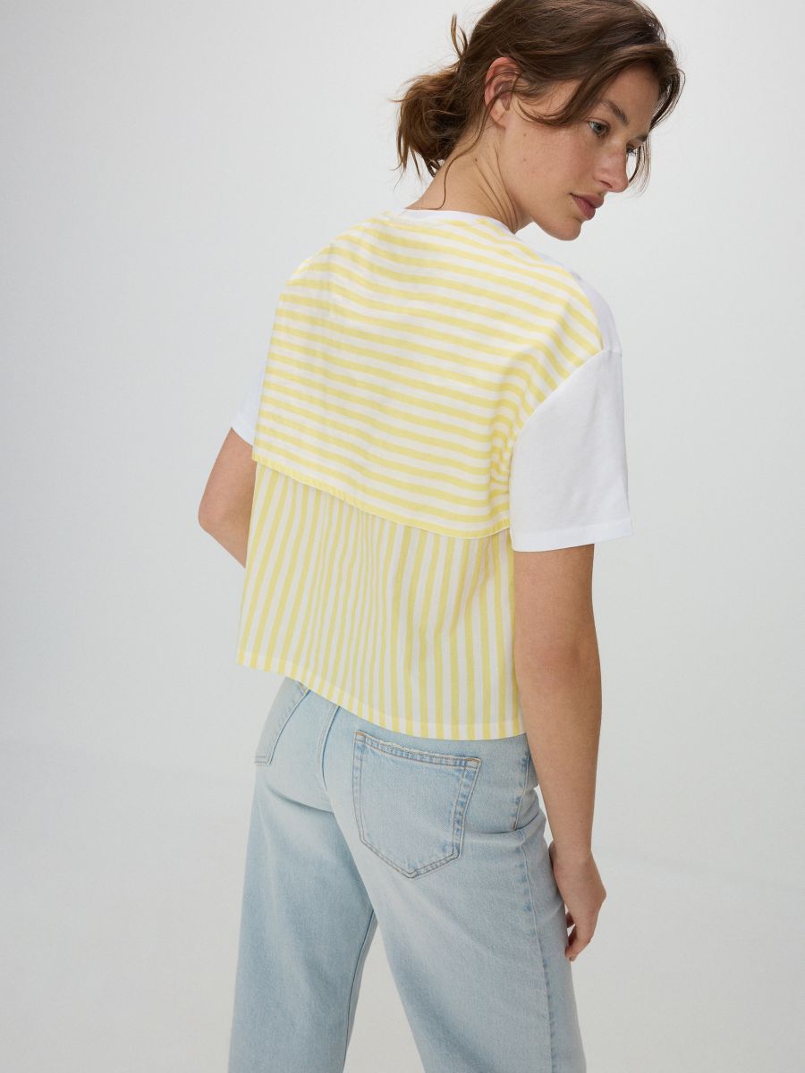 Pastel yellow blouse on sale