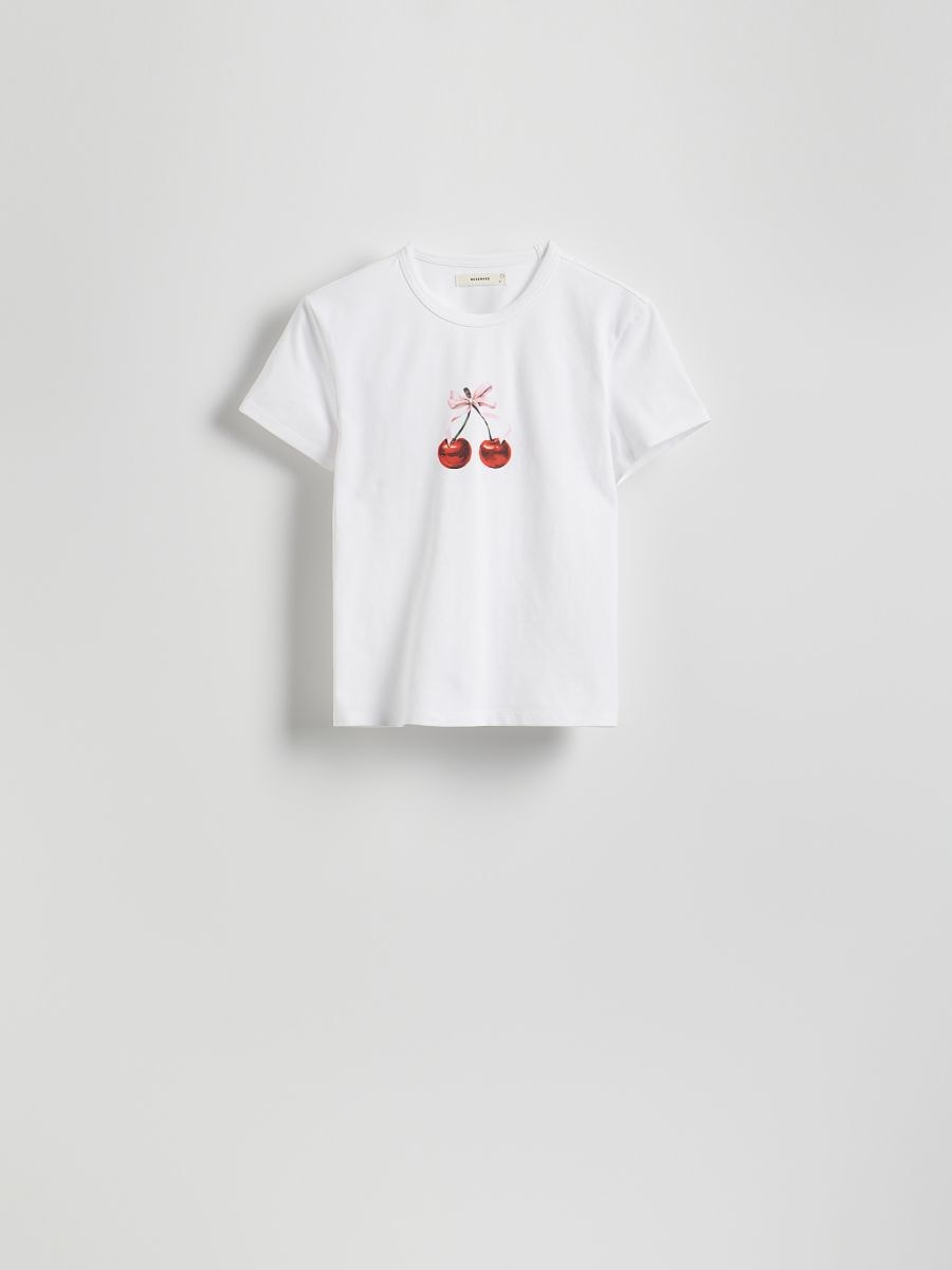 Regular fit printed T-shirt - white - RESERVED - 3