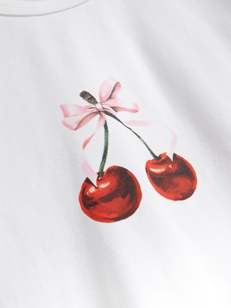 Regular fit printed T-shirt - white - RESERVED - 4