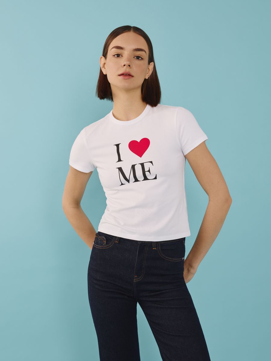 Regular fit printed T-shirt - white - RESERVED - 4