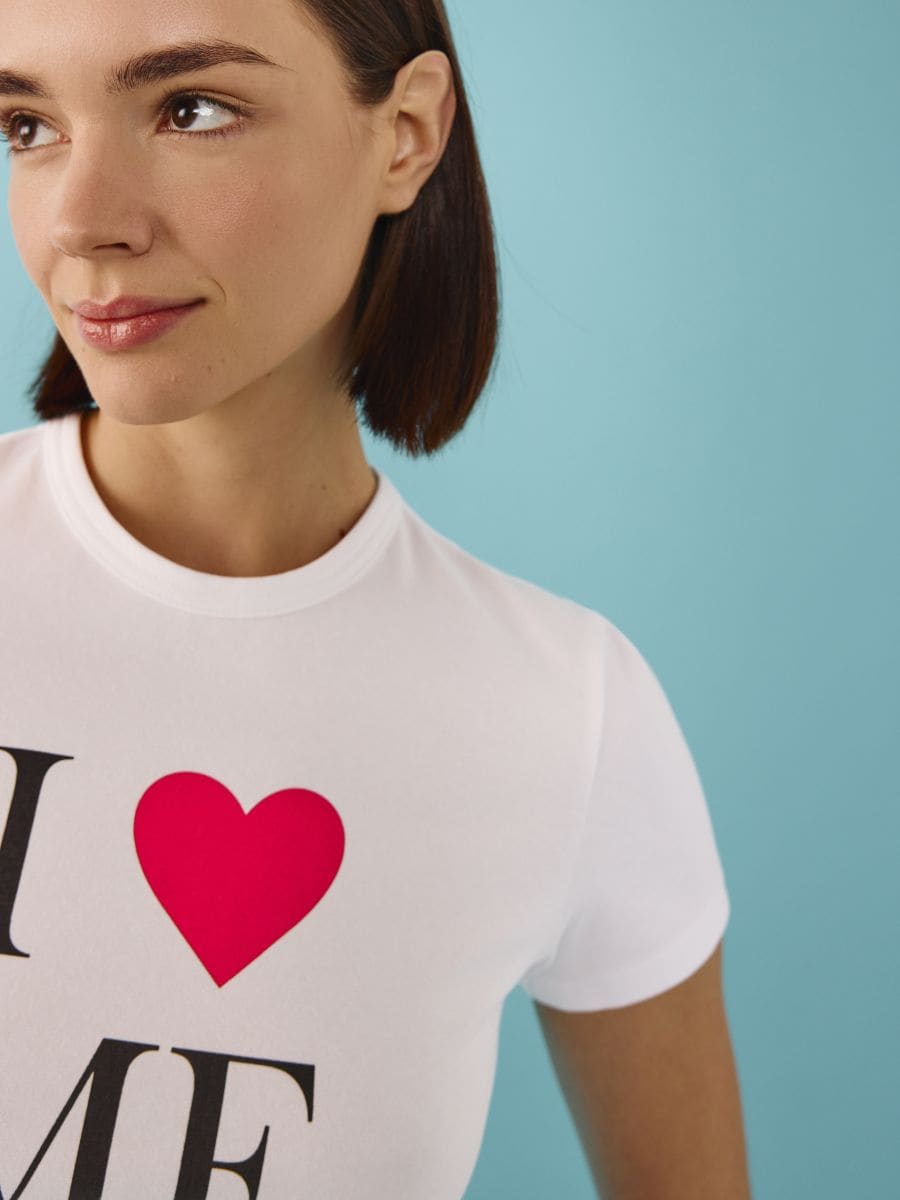 Regular fit printed T-shirt - white - RESERVED - 6