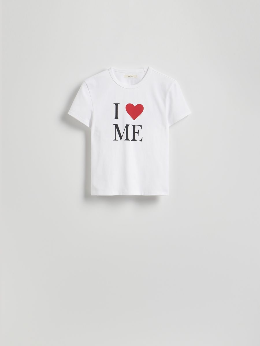 Regular fit printed T-shirt - white - RESERVED - 3