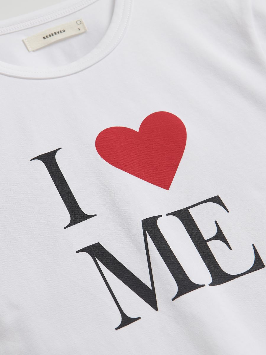 Regular fit printed T-shirt - white - RESERVED - 2