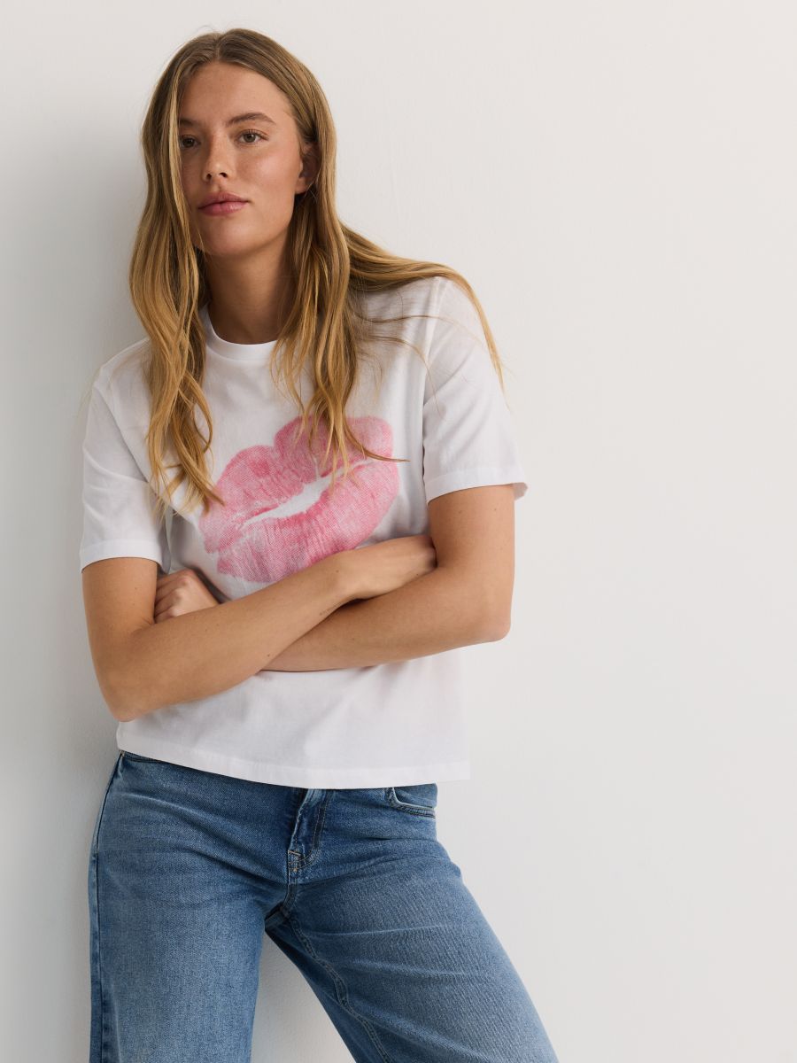 T-shirt with print - white - RESERVED - 3