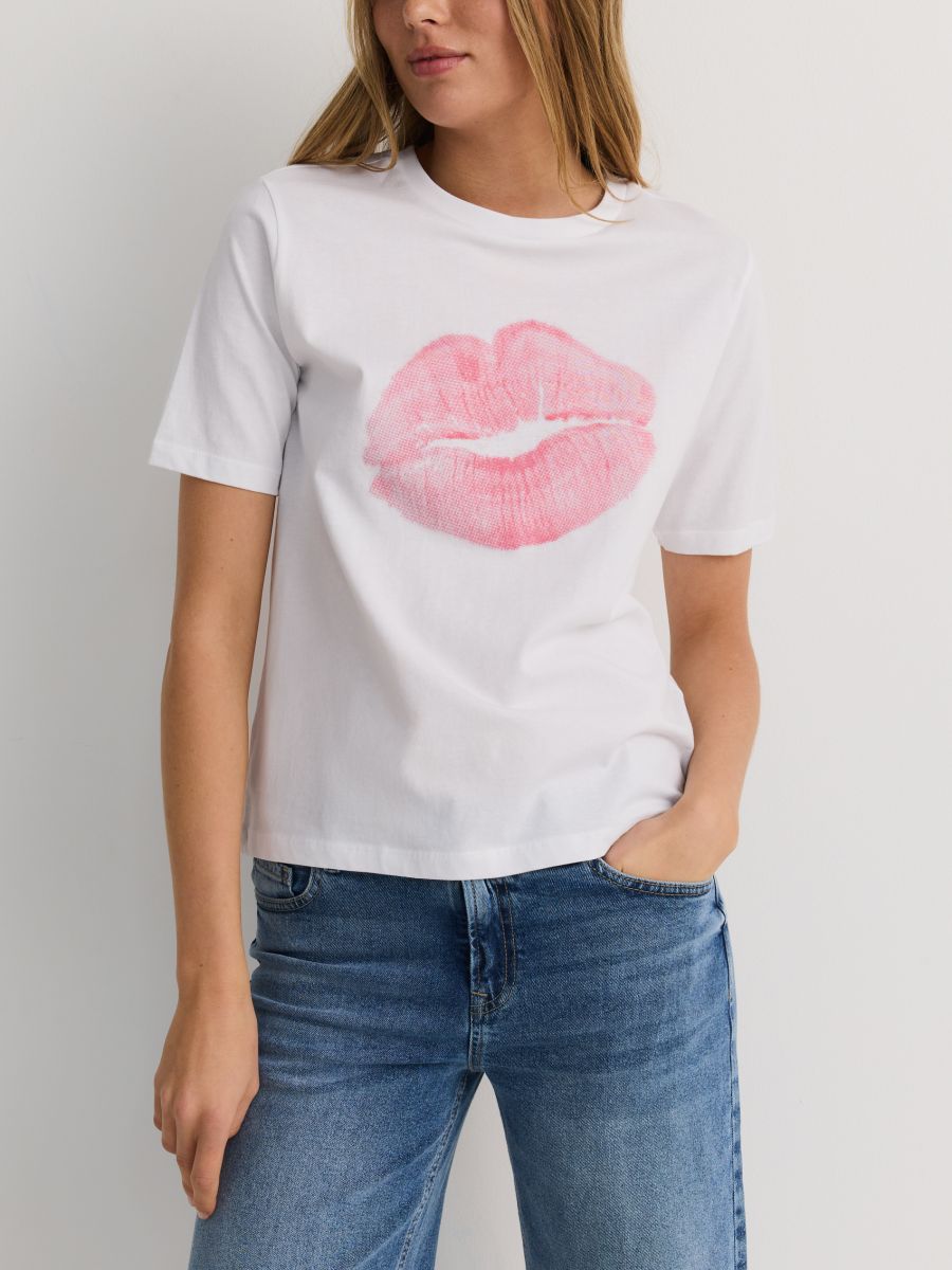 T-shirt with print - white - RESERVED - 4