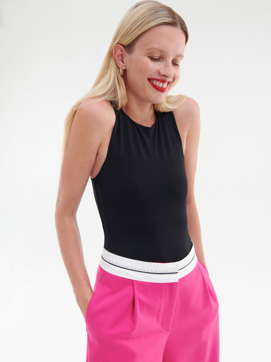 Trousers with pleats - fuchsia - RESERVED - 2
