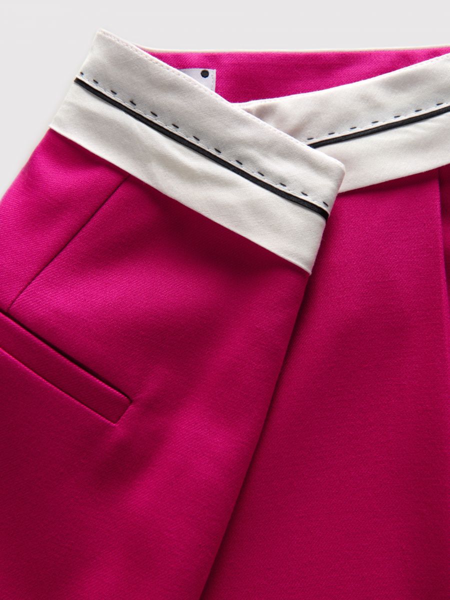 Trousers with pleats - fuchsia - RESERVED - 6