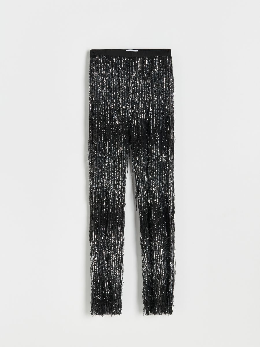 Sequin trousers - black - RESERVED - 3
