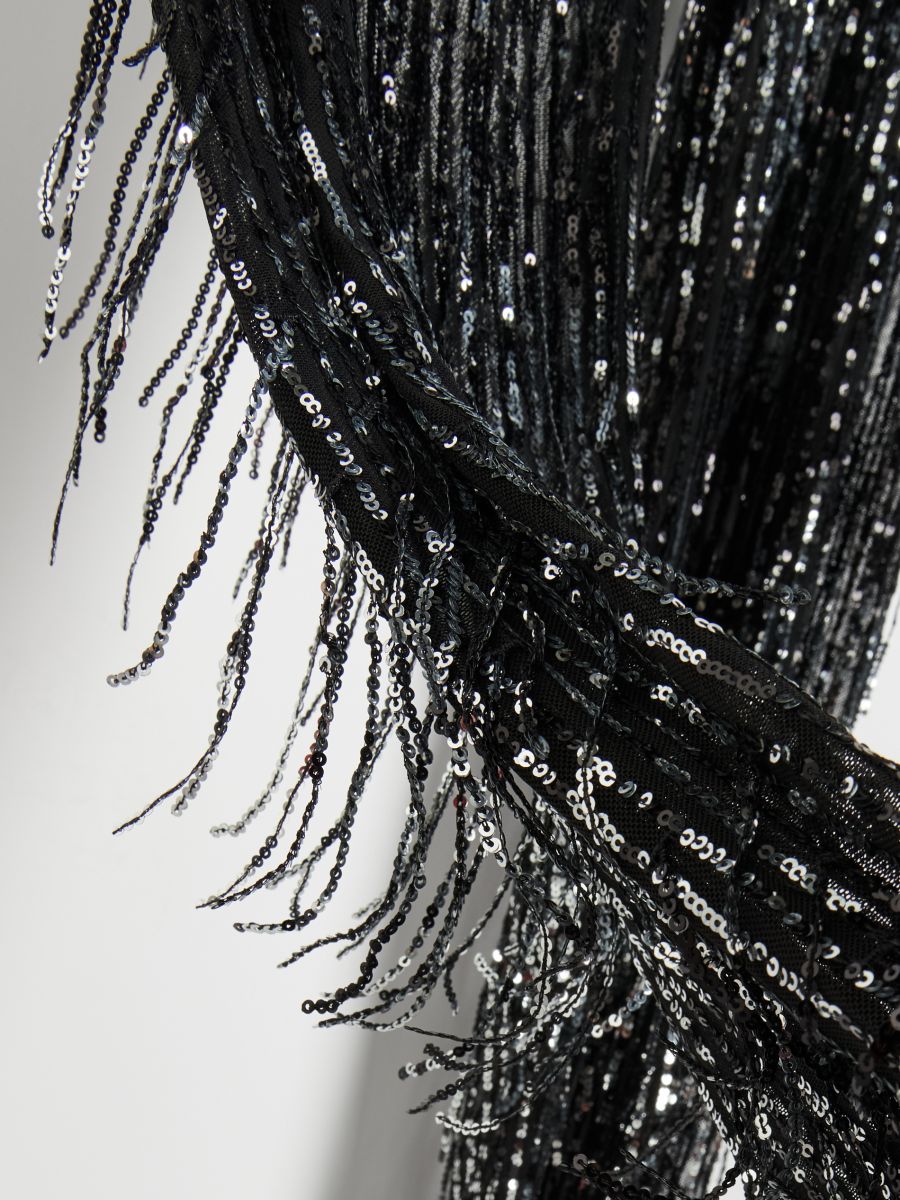 Sequin trousers - black - RESERVED - 4
