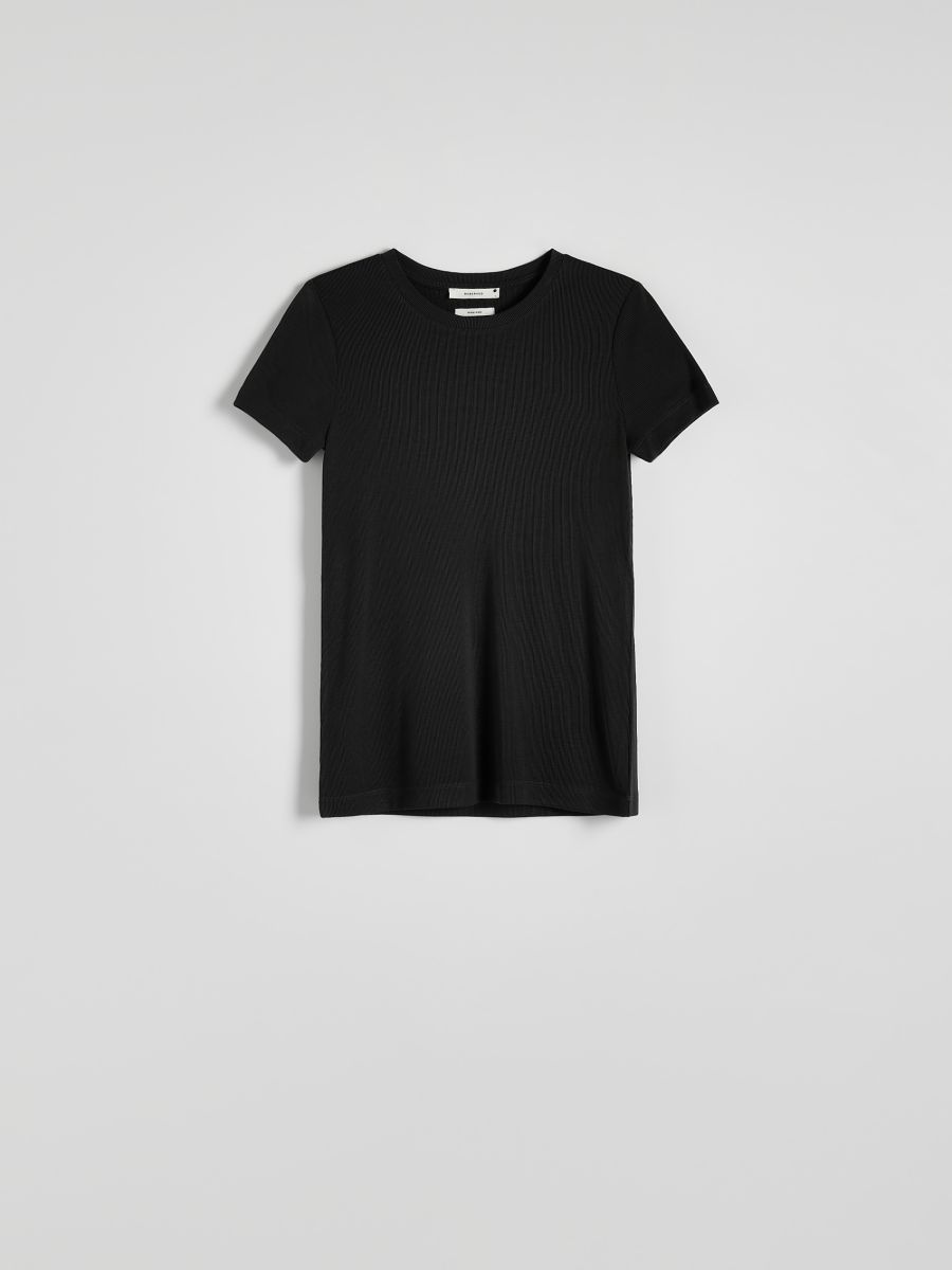 [ JEANS] Ringer Badge T-shirt ★大人気★ Lois Jeans Ringer Logo T-Shirt - White/Blue - 1341-6618