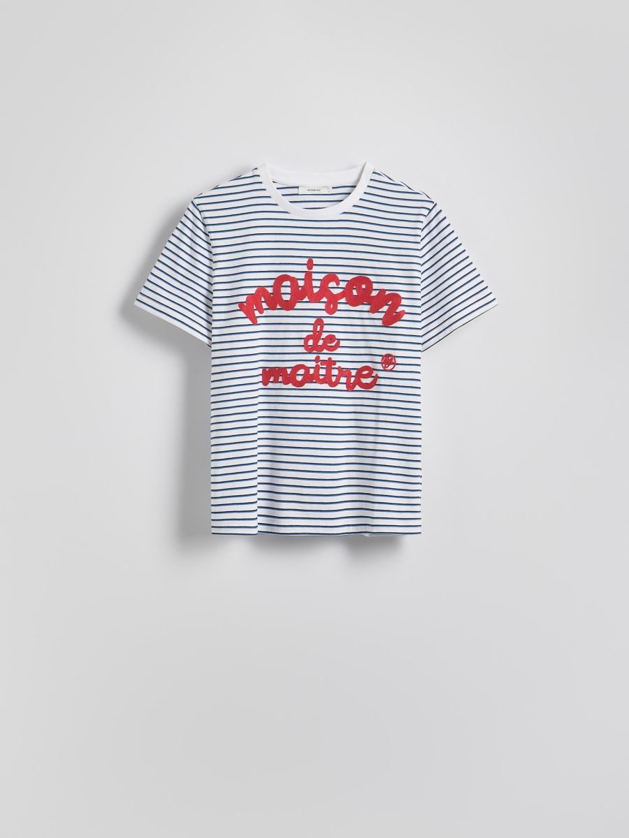 T-shirt with embroidery detailing - multicolor - RESERVED - 5