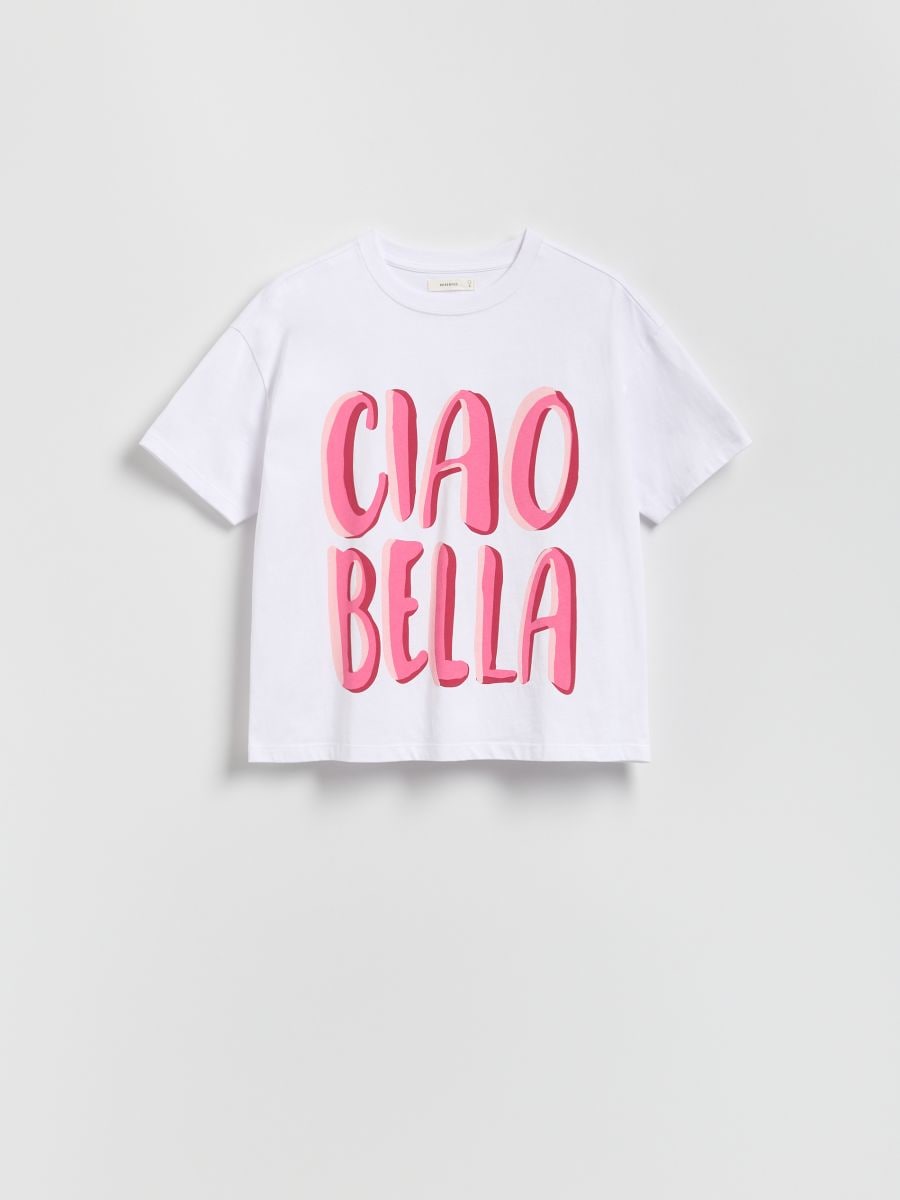 T-Shirt mit Print - weiß - RESERVED