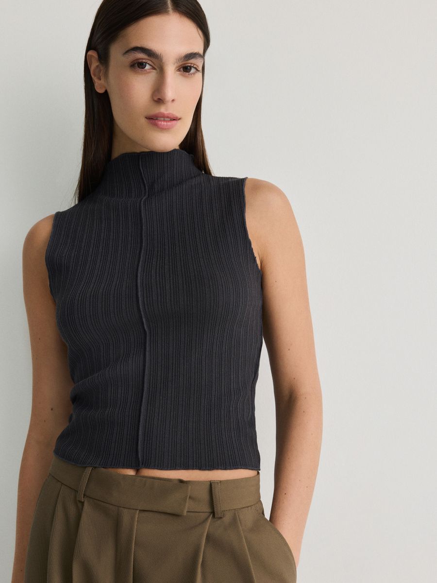 Cami top - dark grey - RESERVED - 2