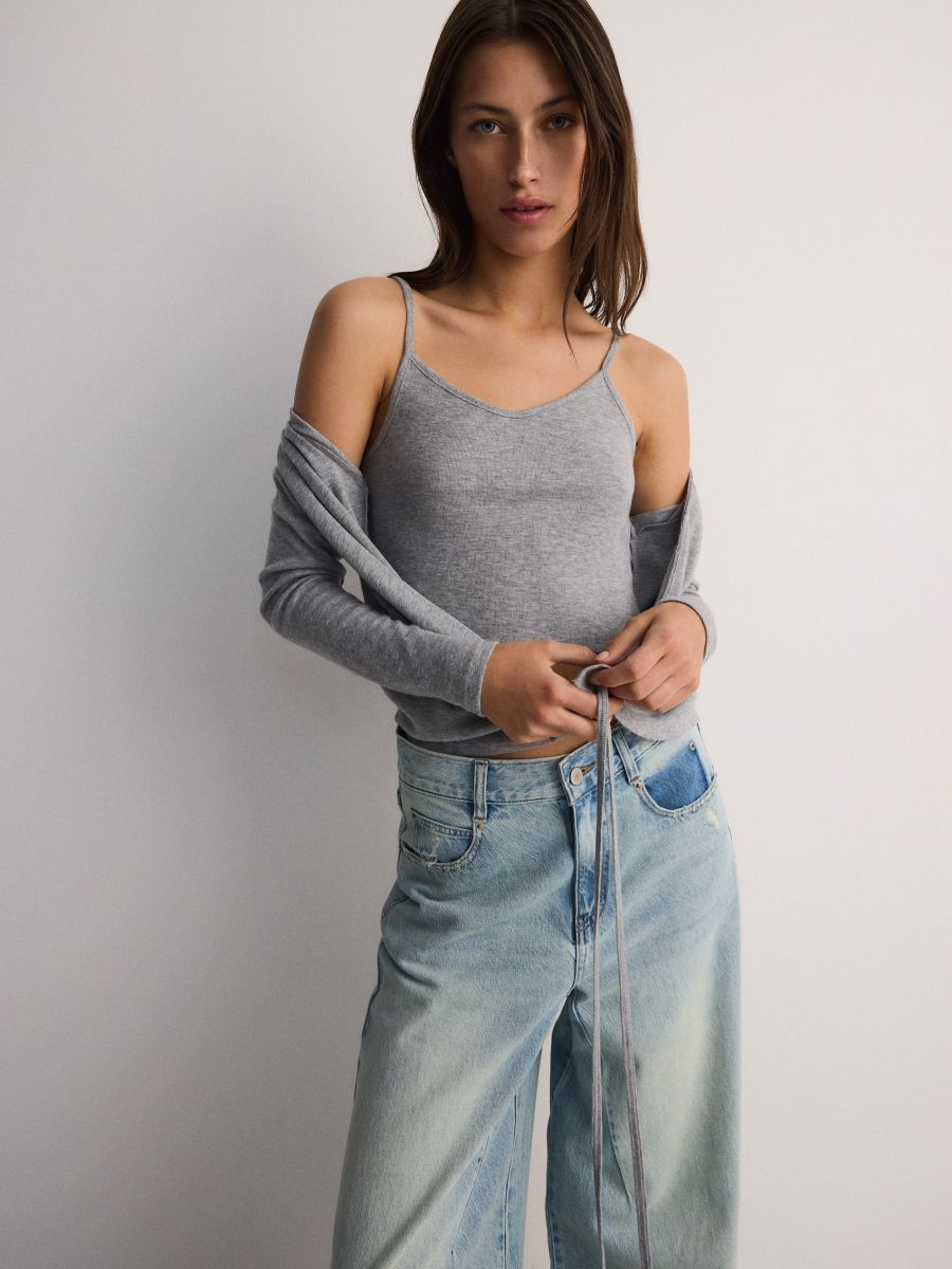 Cami top - light grey - RESERVED - 2