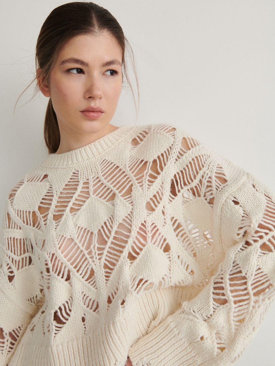 Openwork jumper - nude - RESERVED - 2