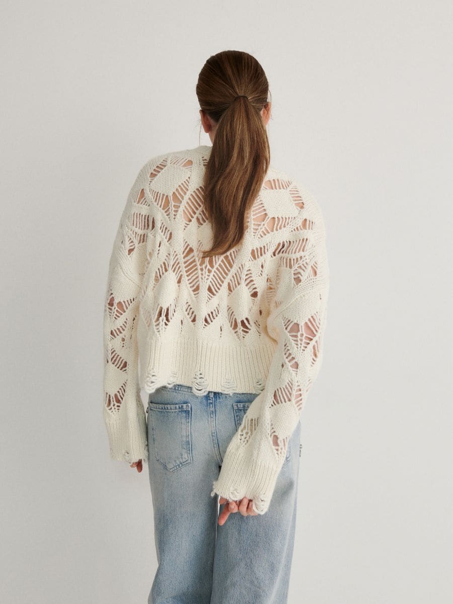 Openwork jumper - nude - RESERVED - 4