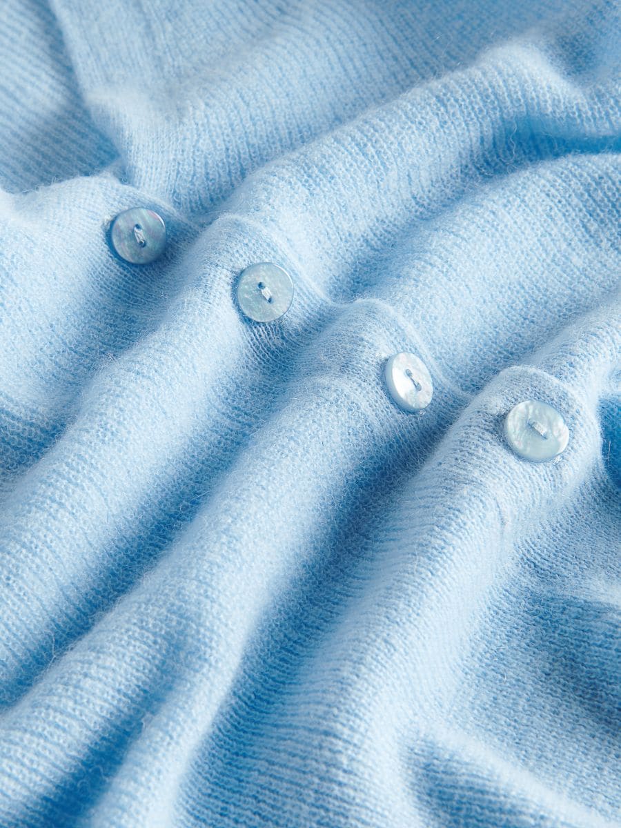 Button down cropped jumper - pale blue - RESERVED - 5