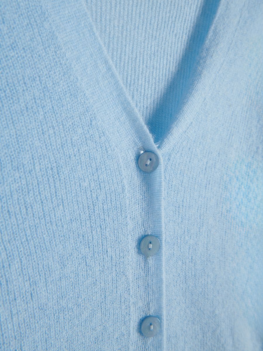 Button down cropped jumper - pale blue - RESERVED - 6