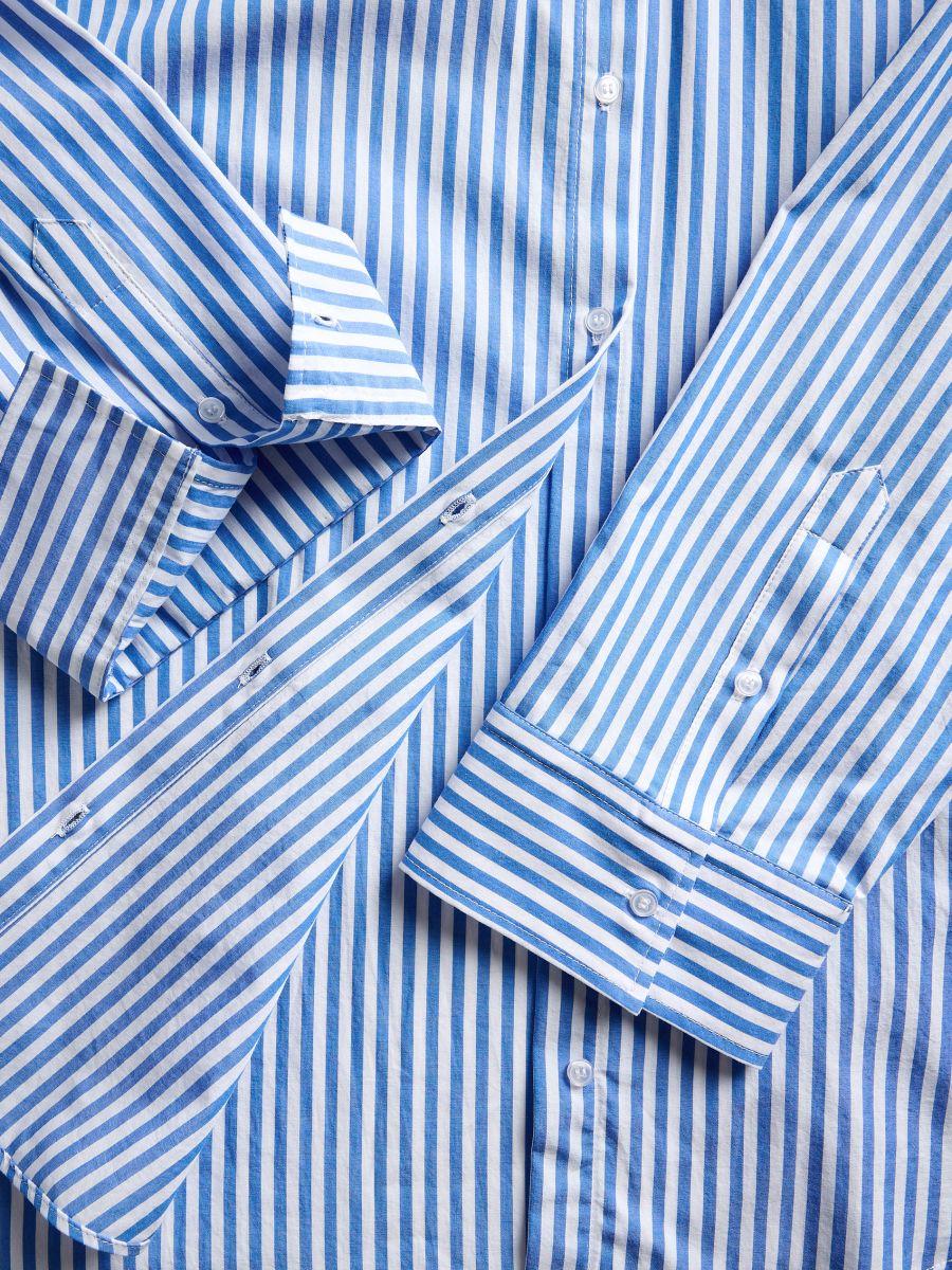 Camicia oversize a righe - blu - RESERVED - 6