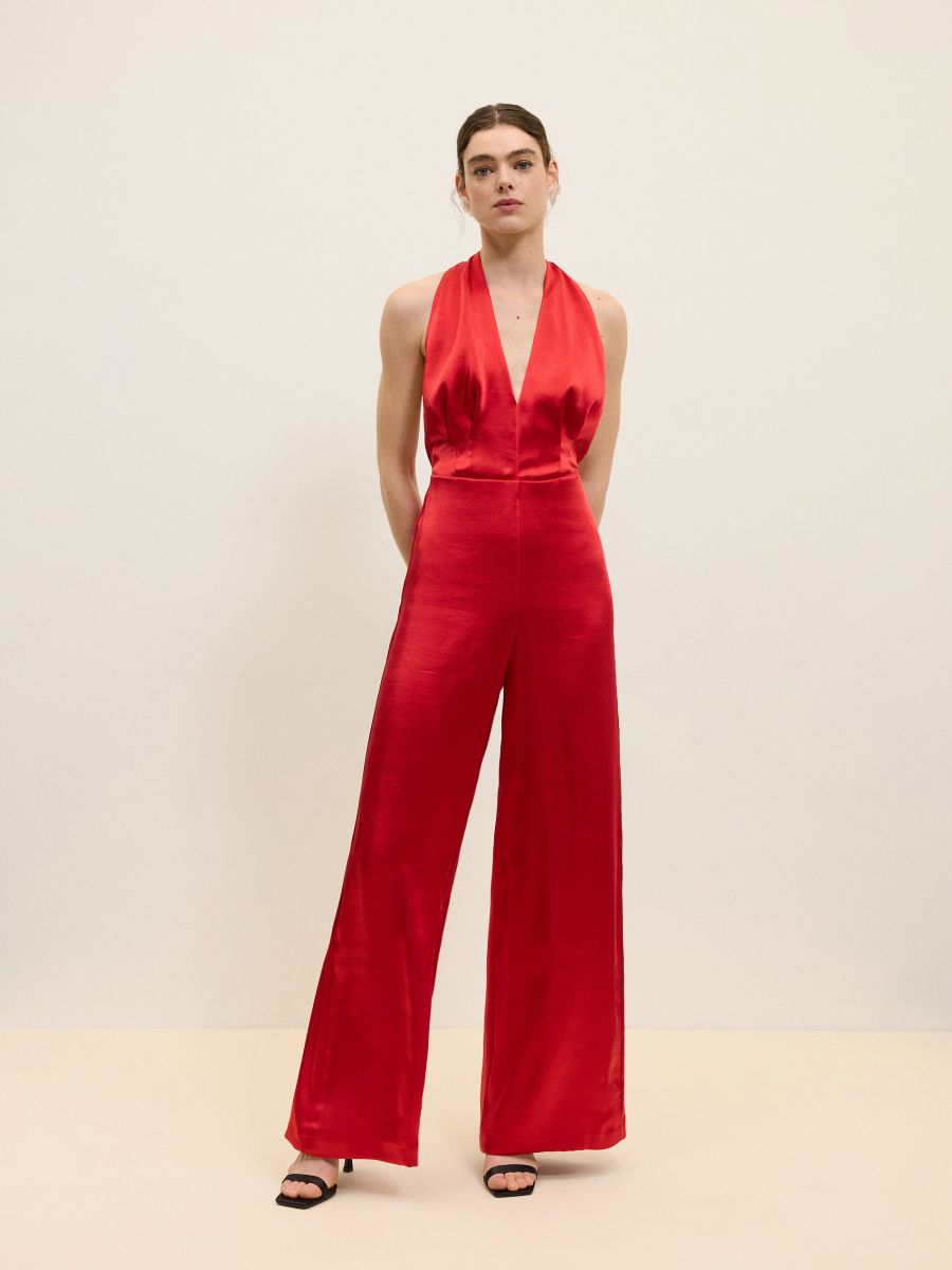 LADIES` JUMPSUIT - rot - RESERVED