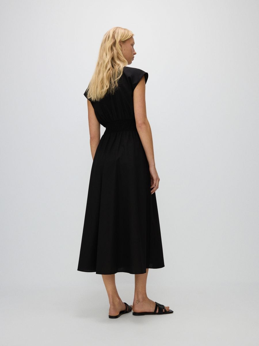 Zip up midi dress - black - RESERVED - 5