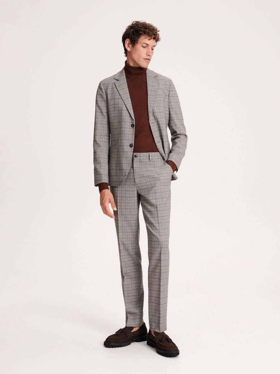 Viscose blend turtleneck - brown - RESERVED - 5