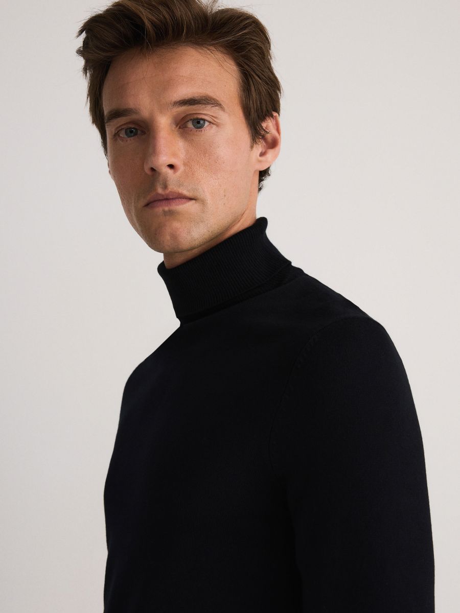 Viscose rich turtleneck - black - RESERVED - 2