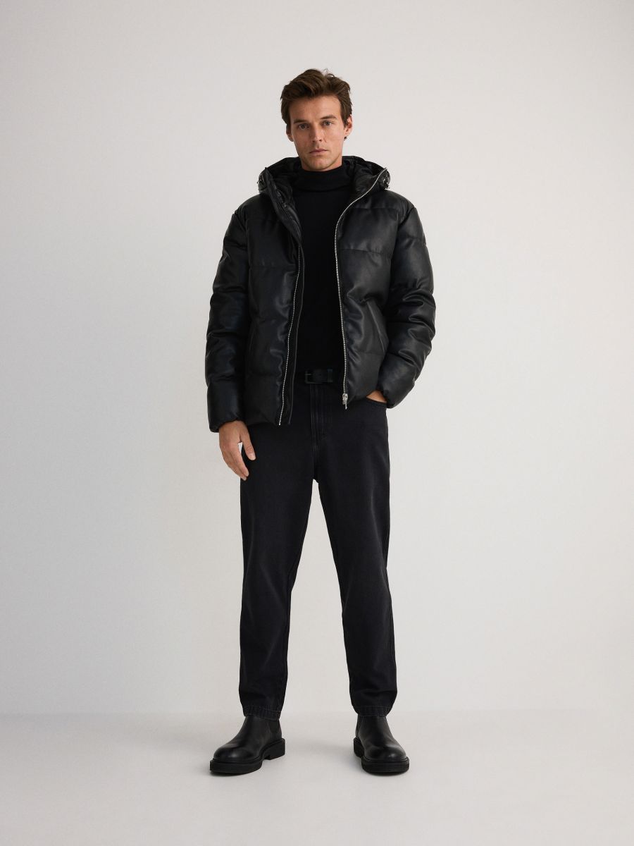 Viscose rich turtleneck - black - RESERVED - 3
