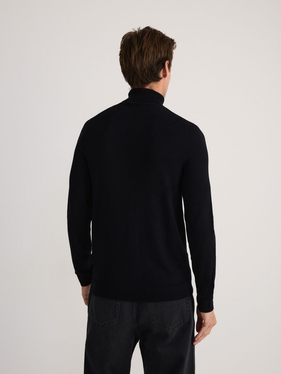 Viscose rich turtleneck - black - RESERVED - 4
