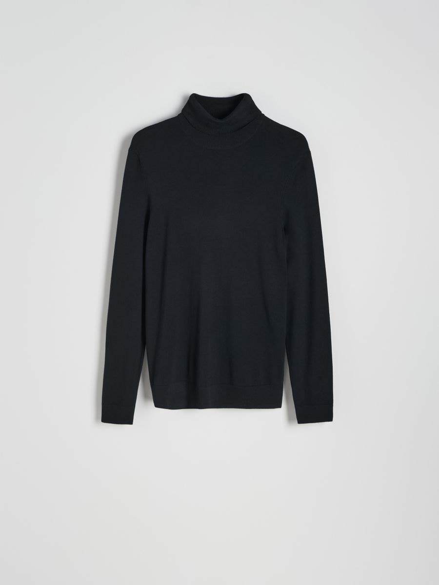 Viscose rich turtleneck - black - RESERVED - 5