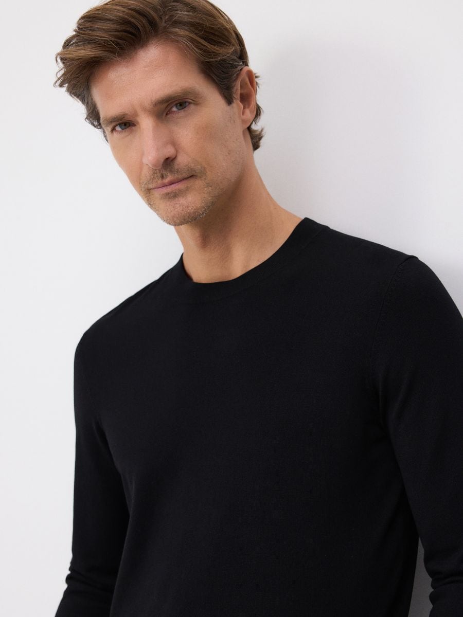 Viscose rich jumper - black - RESERVED - 2