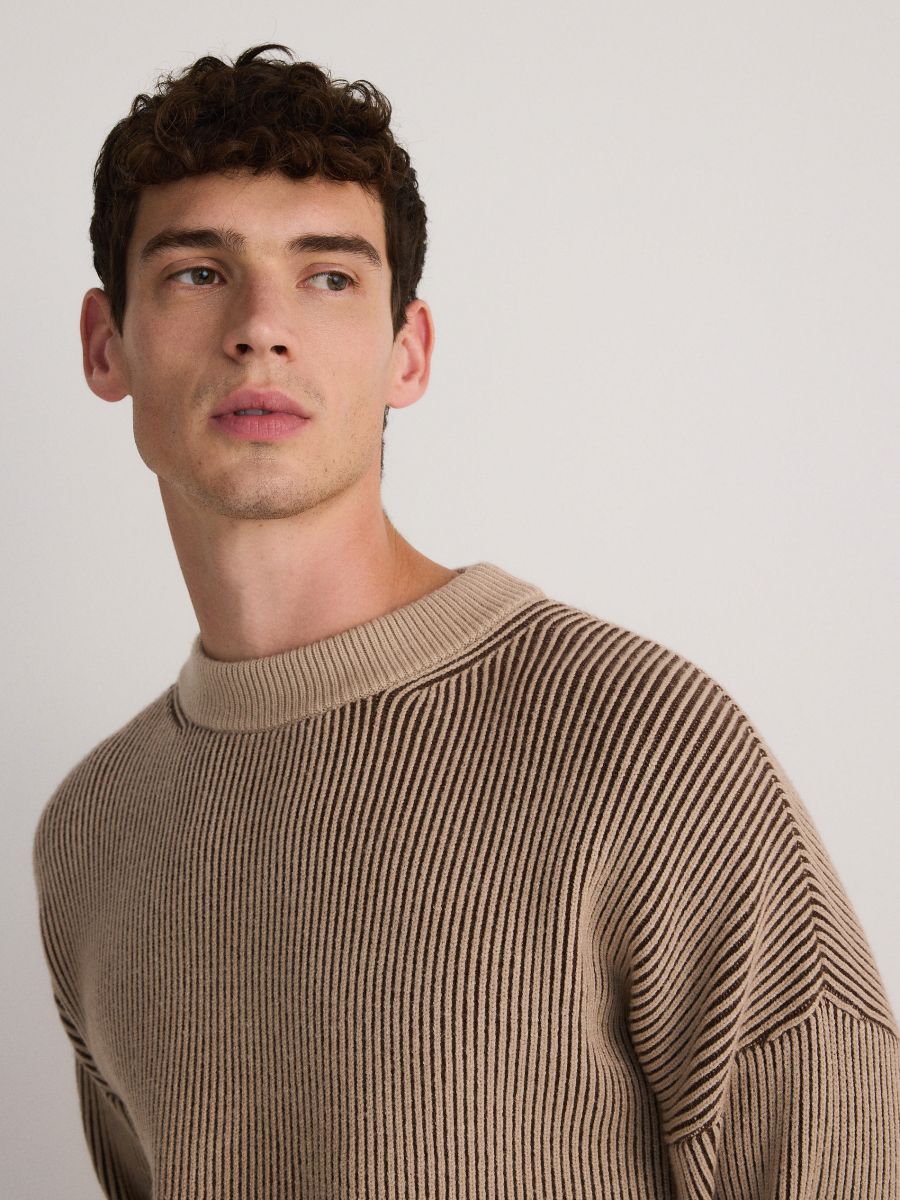 Pullover mit Ombré-Effekt - beige - RESERVED - 4