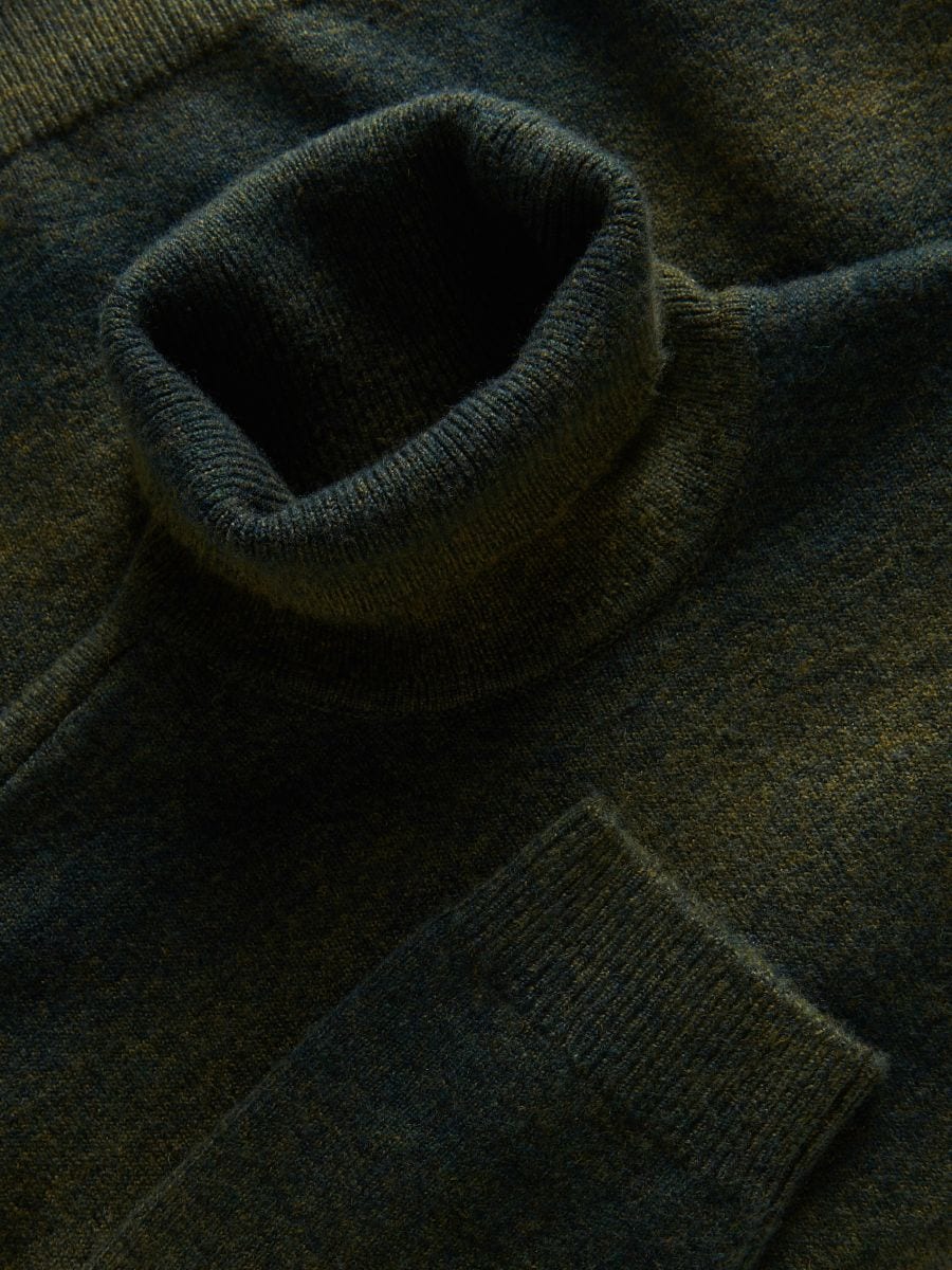 Turtleneck with wool blend - multicolor - RESERVED - 6
