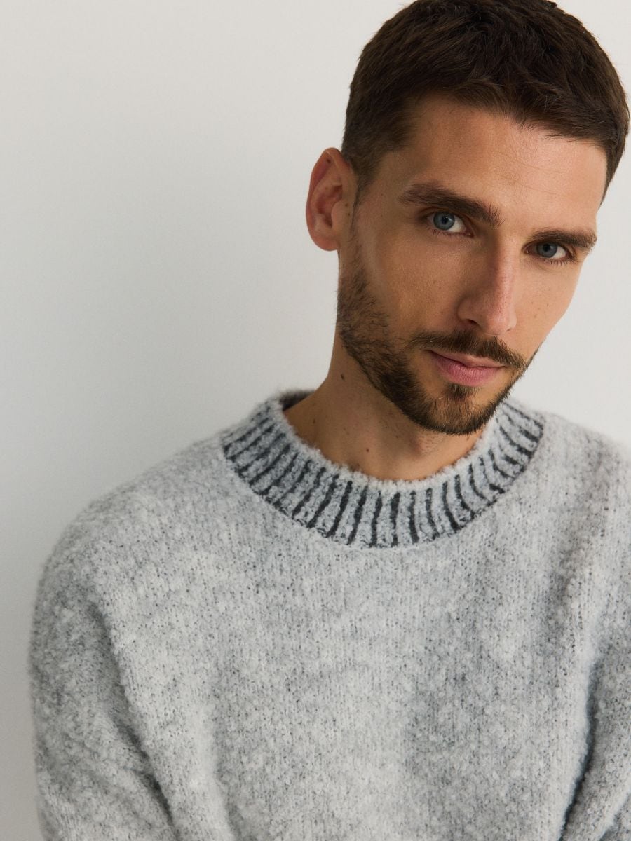 Wool blend jumper - light grey - RESERVED - 2