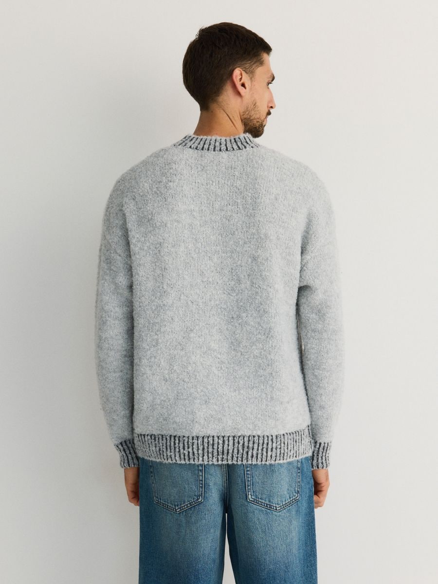 Wool blend jumper - light grey - RESERVED - 3