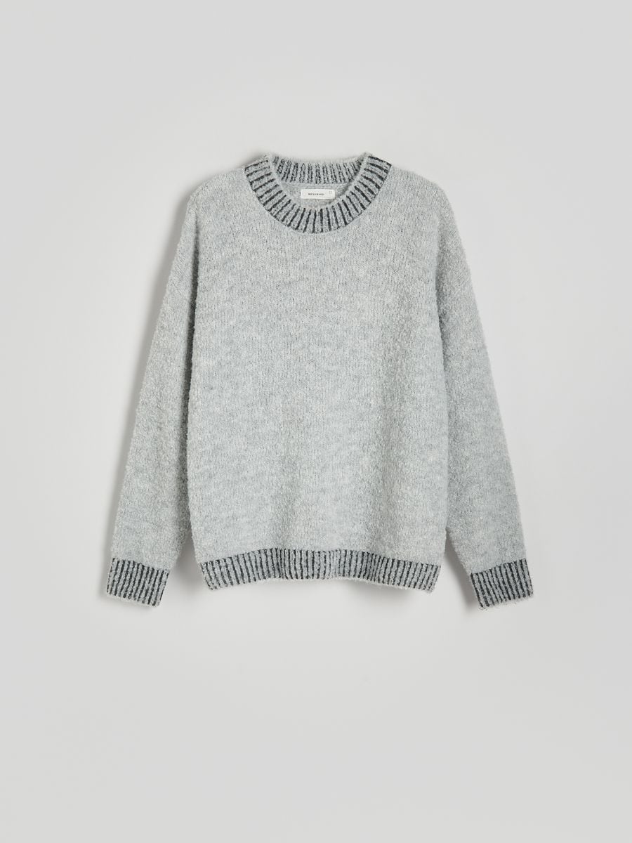 Wool blend jumper - light grey - RESERVED - 6