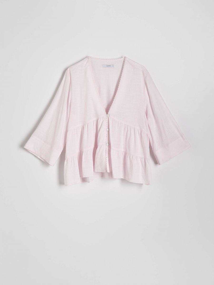 Viscose rich top - pastel pink - RESERVED