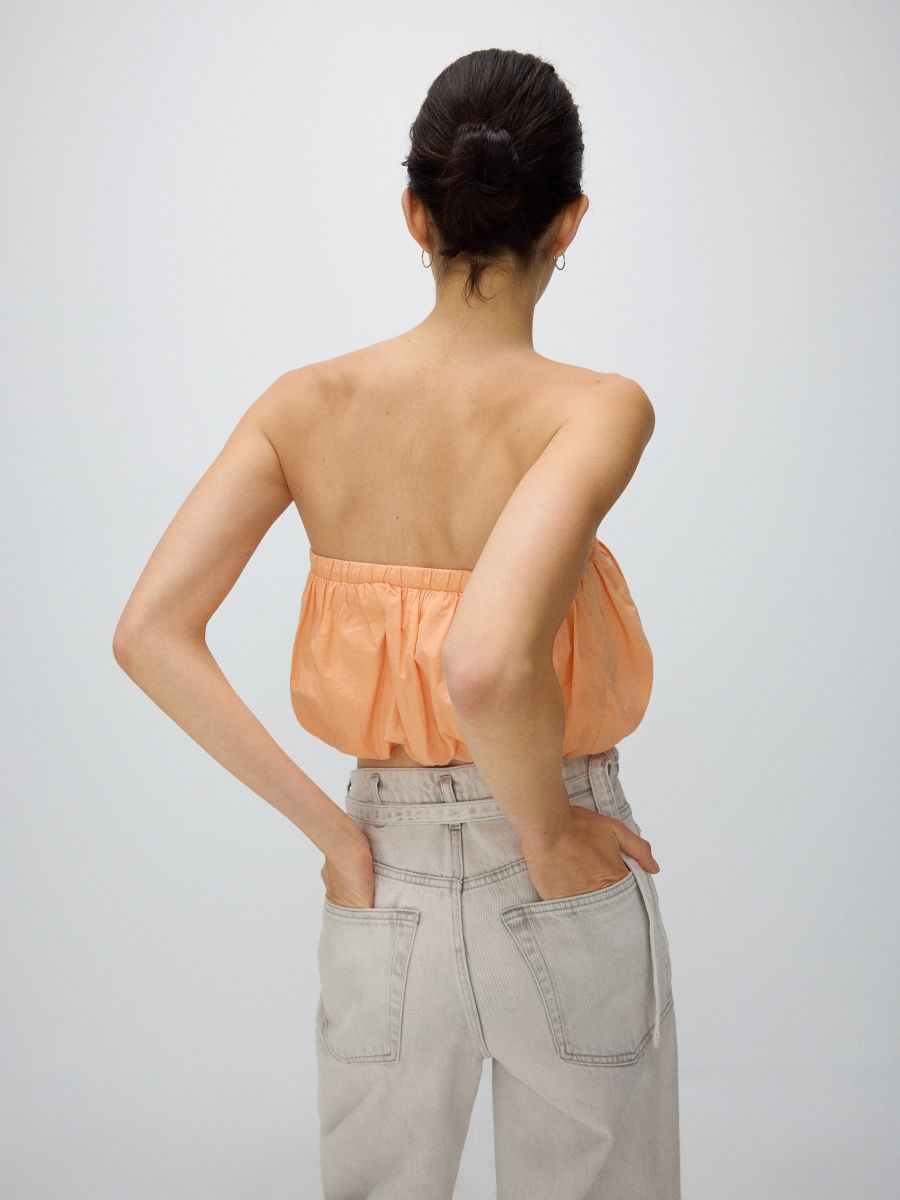 LADIES` TOP - orange - RESERVED - 3