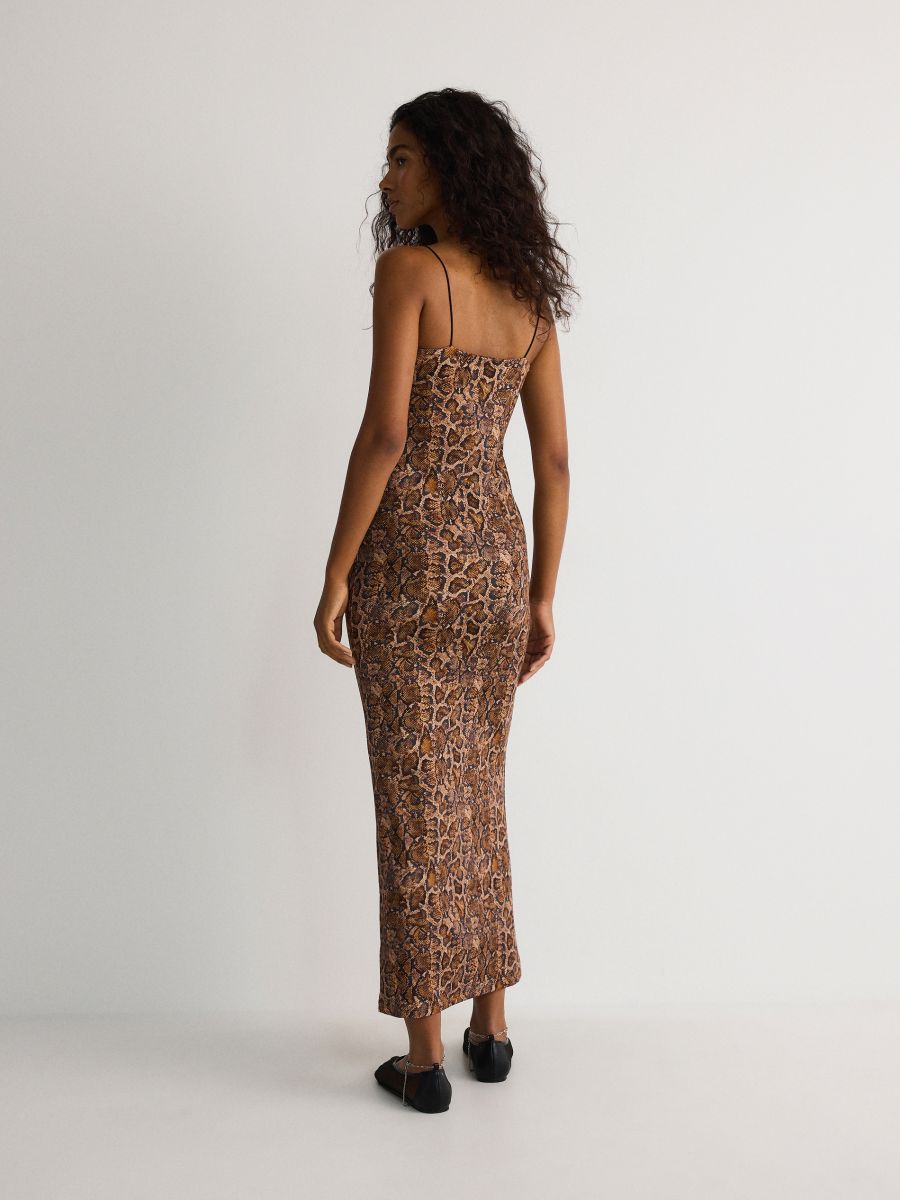 Animal pattern dress - multicolor - RESERVED - 8