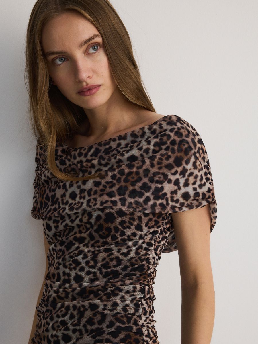 Leopard print dress - multicolor - RESERVED - 3