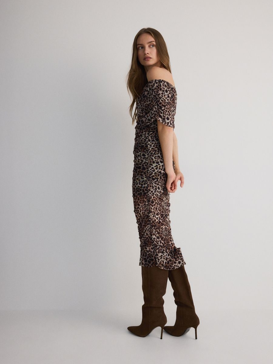 Leopard print dress - multicolor - RESERVED - 4