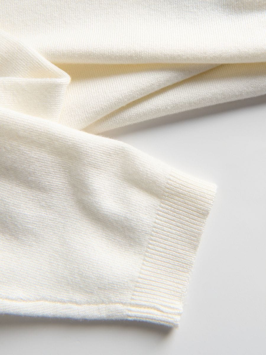 Viscose rich turtleneck - cream - RESERVED - 5