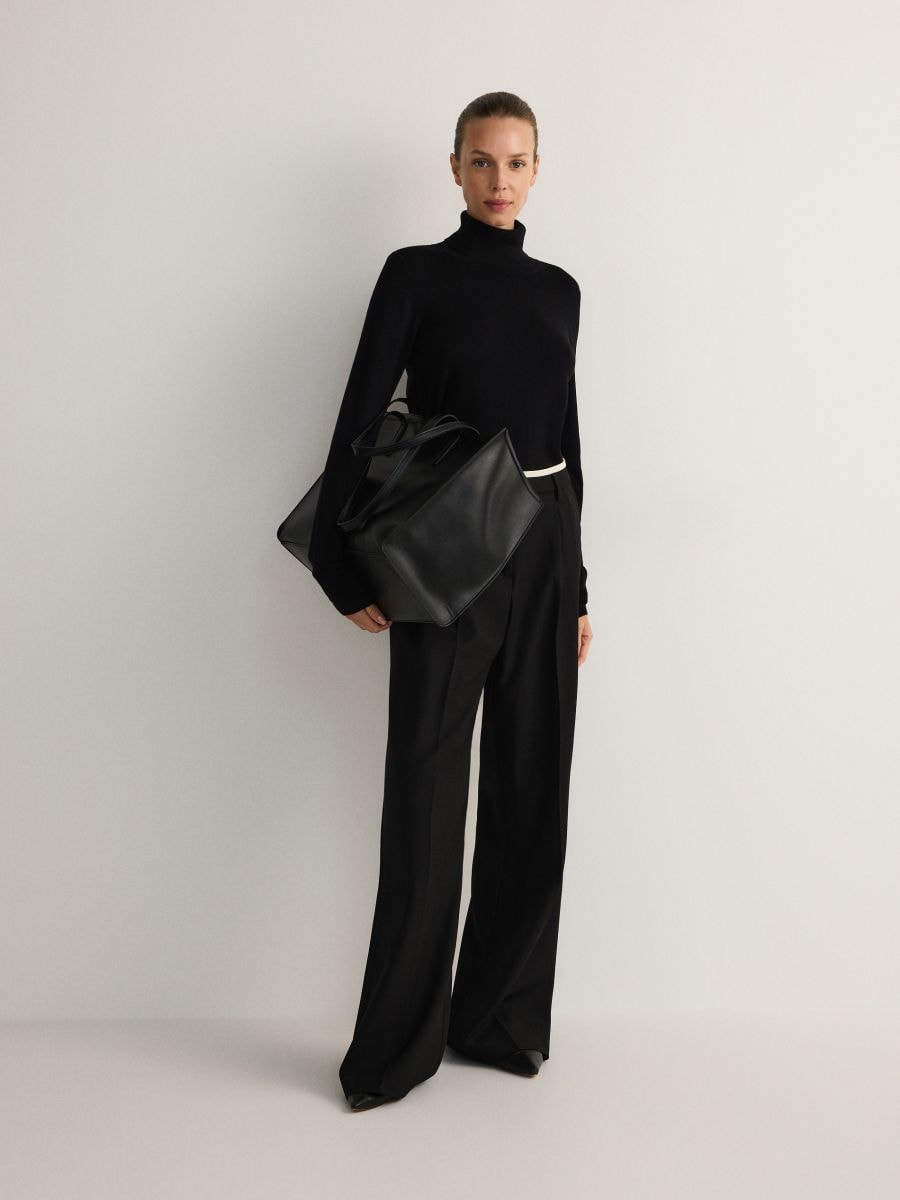 Viscose rich turtleneck - black - RESERVED - 2